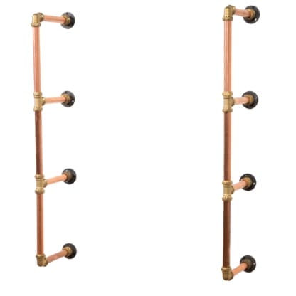 Tiered-Shelving-Unit-Without-Shelves-Thick-Copper-Pipe-and-Brass-Style