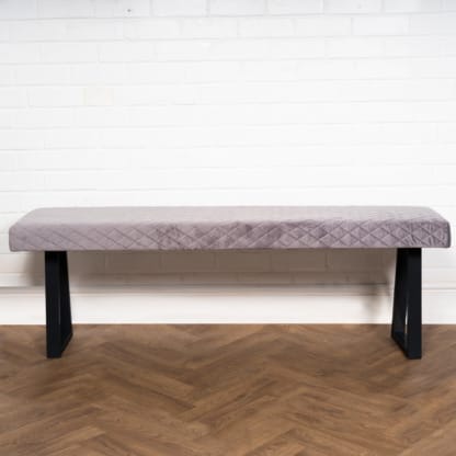 Upholstered-Rustic-Bench-with-Trapezium-Legs-3