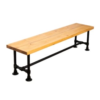 Rustic-Bench-with-Pipe-Legs-Industrial-Powder-Coated-Pipe-Style-1