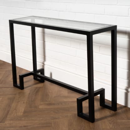 Glass-Top-Console-Table-Industrial-Box-Steel-Style-5