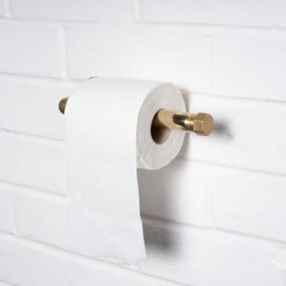 Wall-Mounted-Elbow-Toilet-Roll-Holder-Solid Brass-Pipe-Style-2