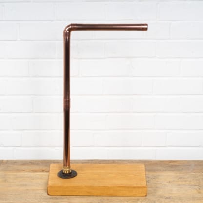 Freestanding-Towel-Rail-Industrial-Copper-Pipe-Style-4