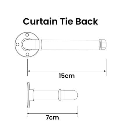 Size Guide Curtain Tie Back
