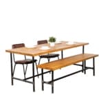 Rustic-Dining-Table-with-Pipe-Legs-Raw-Steel-Pipe-and-Reclaimed-Timber-Style