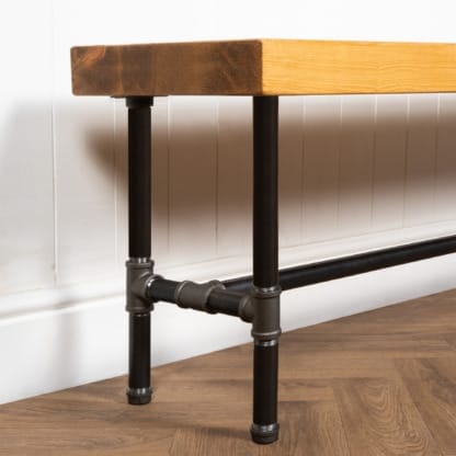 Chunky-Rustic-Bench-with-Pipe-Legs-Raw-Steel-and-Reclaimed-Timber-Style-2