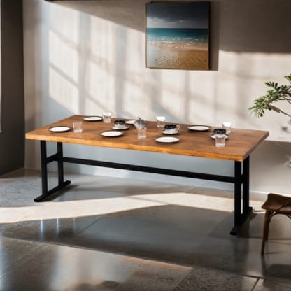 Rustic-Dining-Table-with-Box-Steel-Frame-5