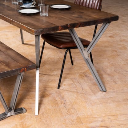 Rustic-Dining-Table-with-Y-Frame-Legs-2