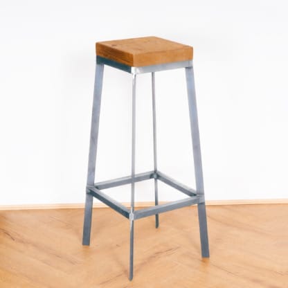 Reclaimed-Timber-and-Industrial-Steel-Backless-Bar-Stool-2