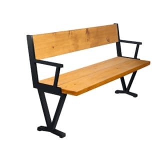 Rustic-Bench-Armrest-and-Back-Add-on