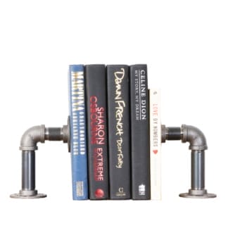 Book-Ends-Industrial-Raw-Steel-Pipe-Style