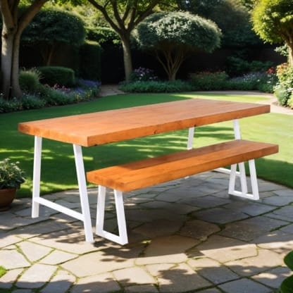 Chunky-Rustic-Garden-Table-with-A-Frame-Legs-3