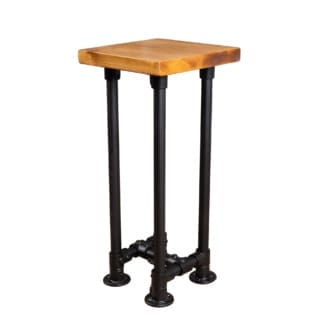 Reclaimed-Wood-Stool-with-Pipe-Legs-Black-Powder-Coated-Key-Clamp-Style
