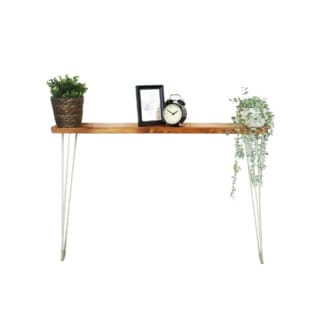 Slim-Reclaimed-Timber-Console-Table-with-White-Hairpin-Legs